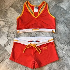 Everlast Sports Bra and Shorts Set NWOT